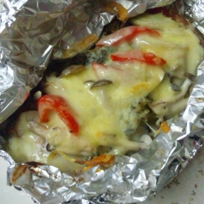 鮭のオリーブチーズホイル焼き レシピ 作り方 By きらきらダイアモンド 楽天レシピ